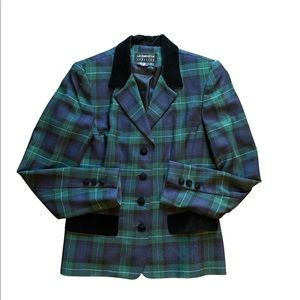 Vintage (80’s) Liz Claiborne Blackwatch Plaid Blazer, Size 8